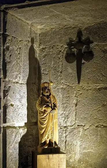 Illustration de statue moderne de Saint Jacques de Compostelle