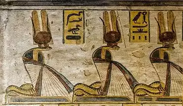 Illustration de déesses-cobras