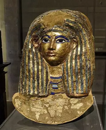 Illustration de masque funéraire de Merit (cartonnage)