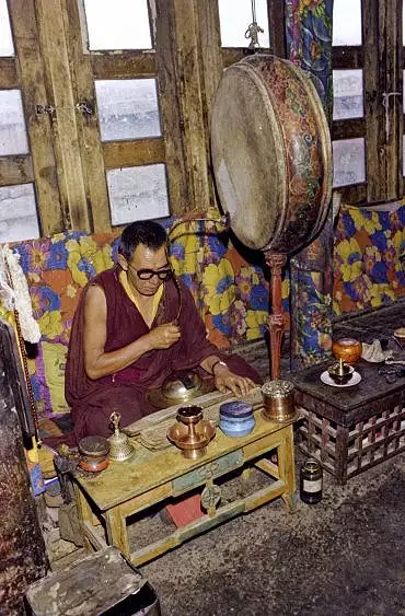 Illustration de moine au Ladakh