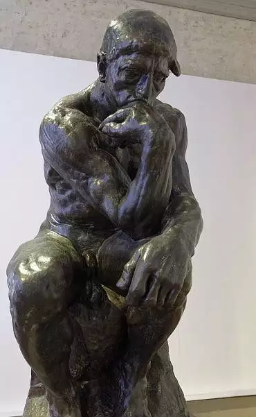 Illustration de Rodin "Le penseur" (1900)