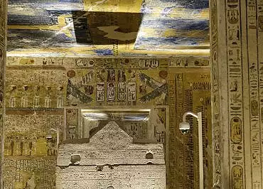 Illustration de la salle du sarcophage