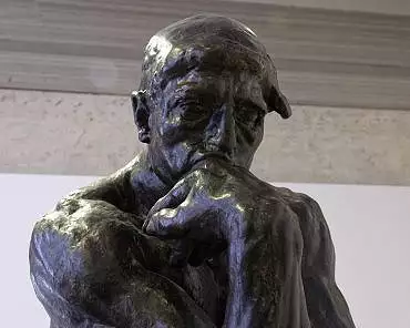 Illustration de Rodin "Le penseur" (1900)