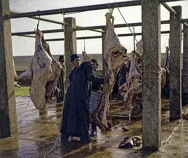 Illustration de Examen des carcasses par le vétérinaire