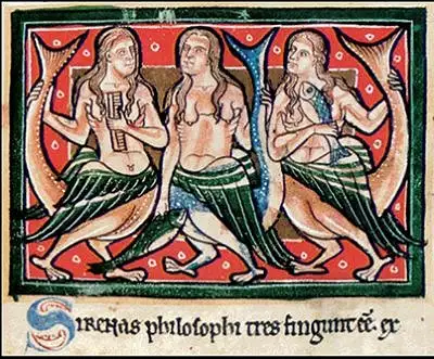 Illustration de sirènes poissons