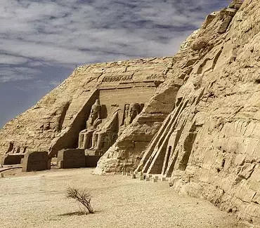 Illustration de le grand et le petit temple d'Abou Simbel