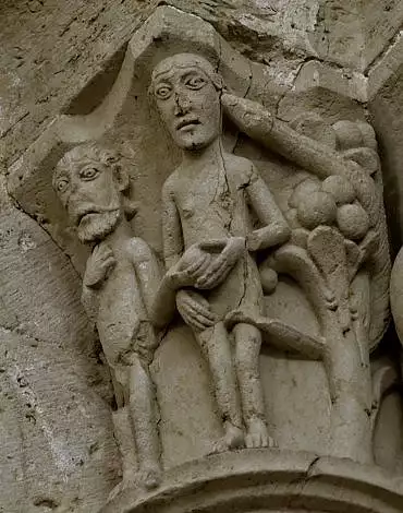 Illustration de Le serpent demande à Eve d'offrir le fruit / Aulnay (17)