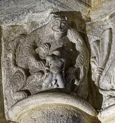 Illustration de animal et homme ithyphallique / Puypéroux (16)