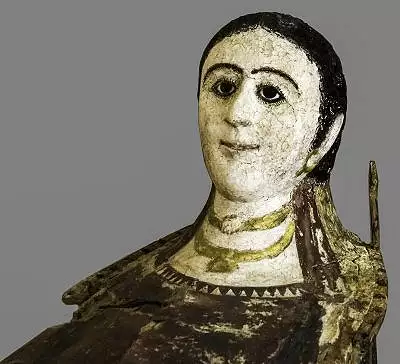 Illustration de masques-plastrons et dosserets pour cercueil de momie
