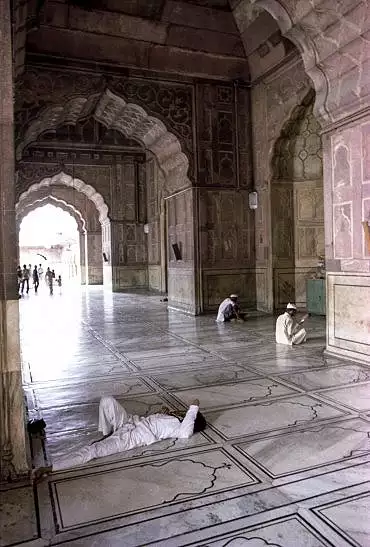 Illustration de prière et repos dans Jama Masjid