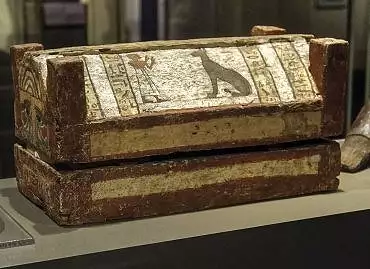 Illustration de sarcophage de momie de chat / Turin